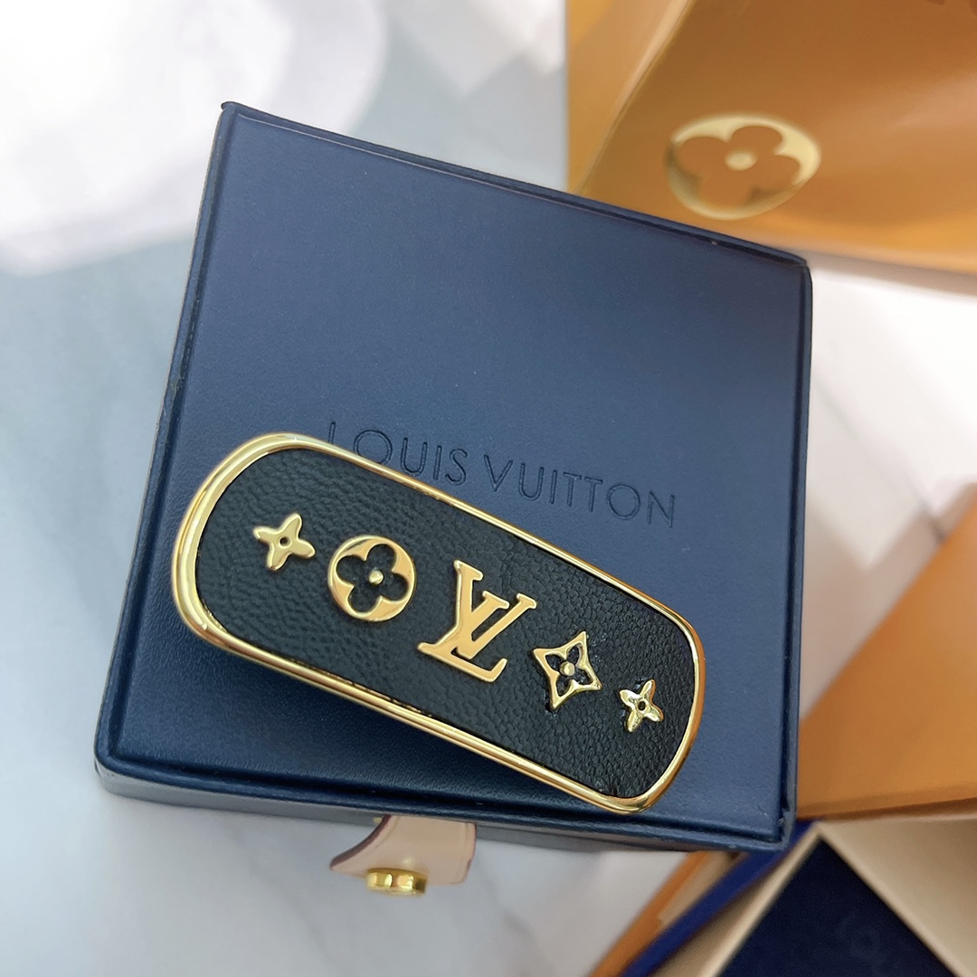 Louis Vuitton Black Five Elements hair clip