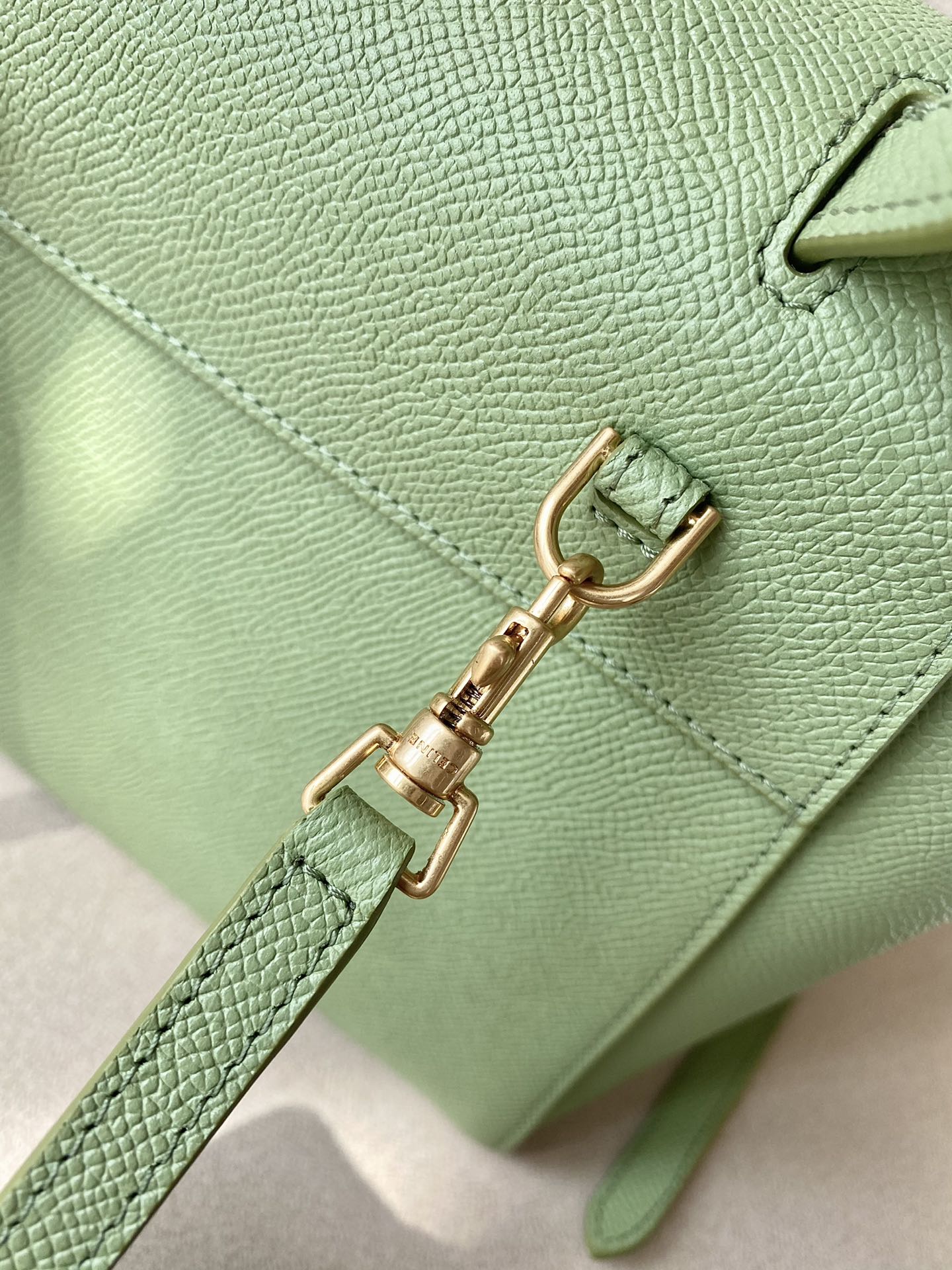 𝐂𝐞𝐥𝐢𝐧𝐞 Belt Bag Catfish Bag Small Grained Calfskin