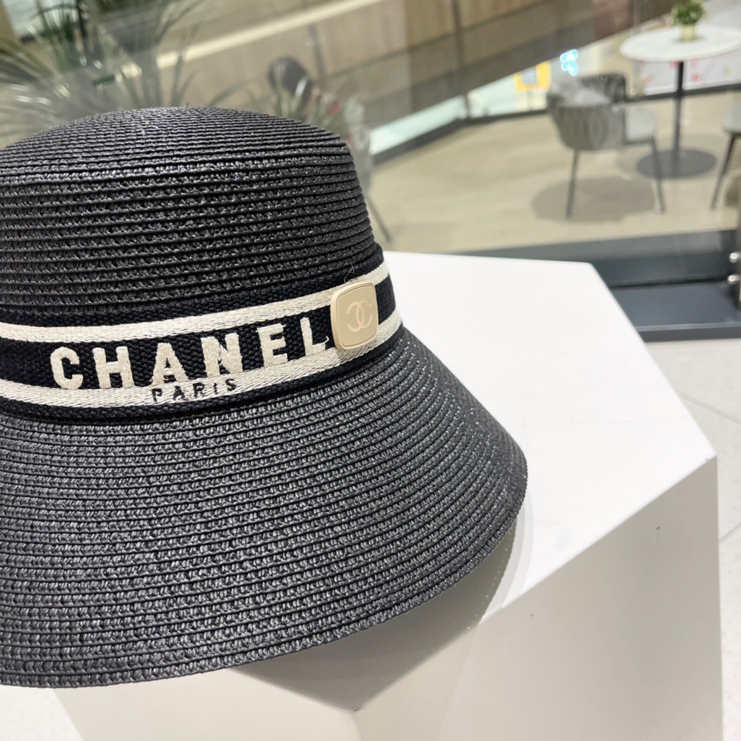 Chanel 2023 summer new straw hat