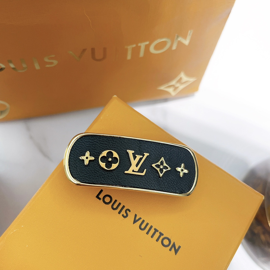 Louis Vuitton Black Five Elements hair clip