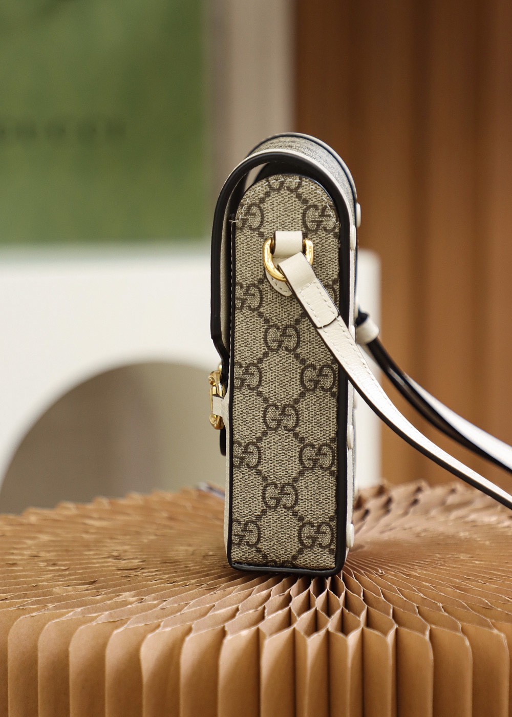 GUCCI horsebit buckle 𝟭𝟵𝟱𝟱 series mobile phone bag #625615