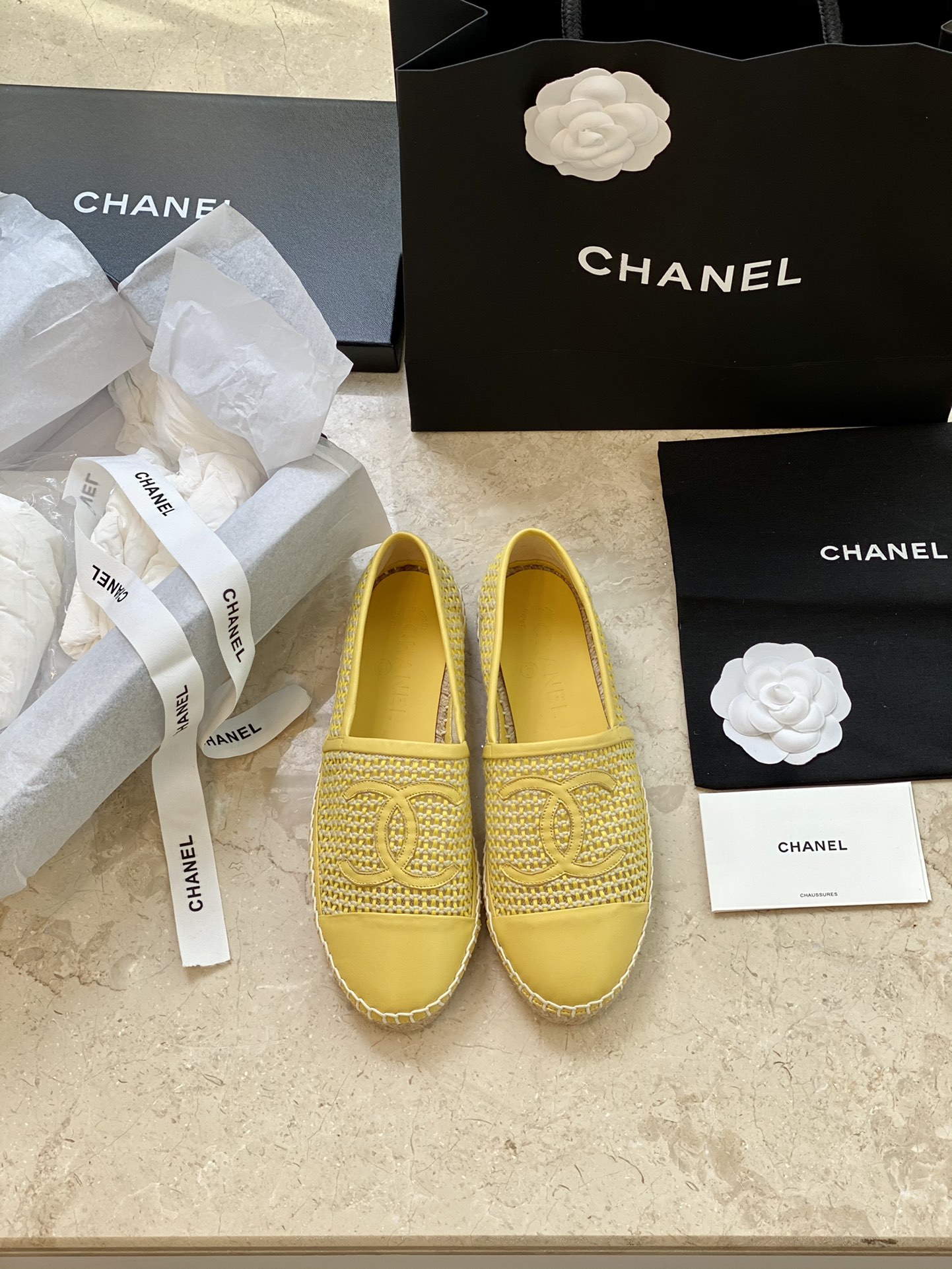 CHANEL fisherman shoes Chanel classic version of the original injection of rubber translucent rubber original color hemp sole