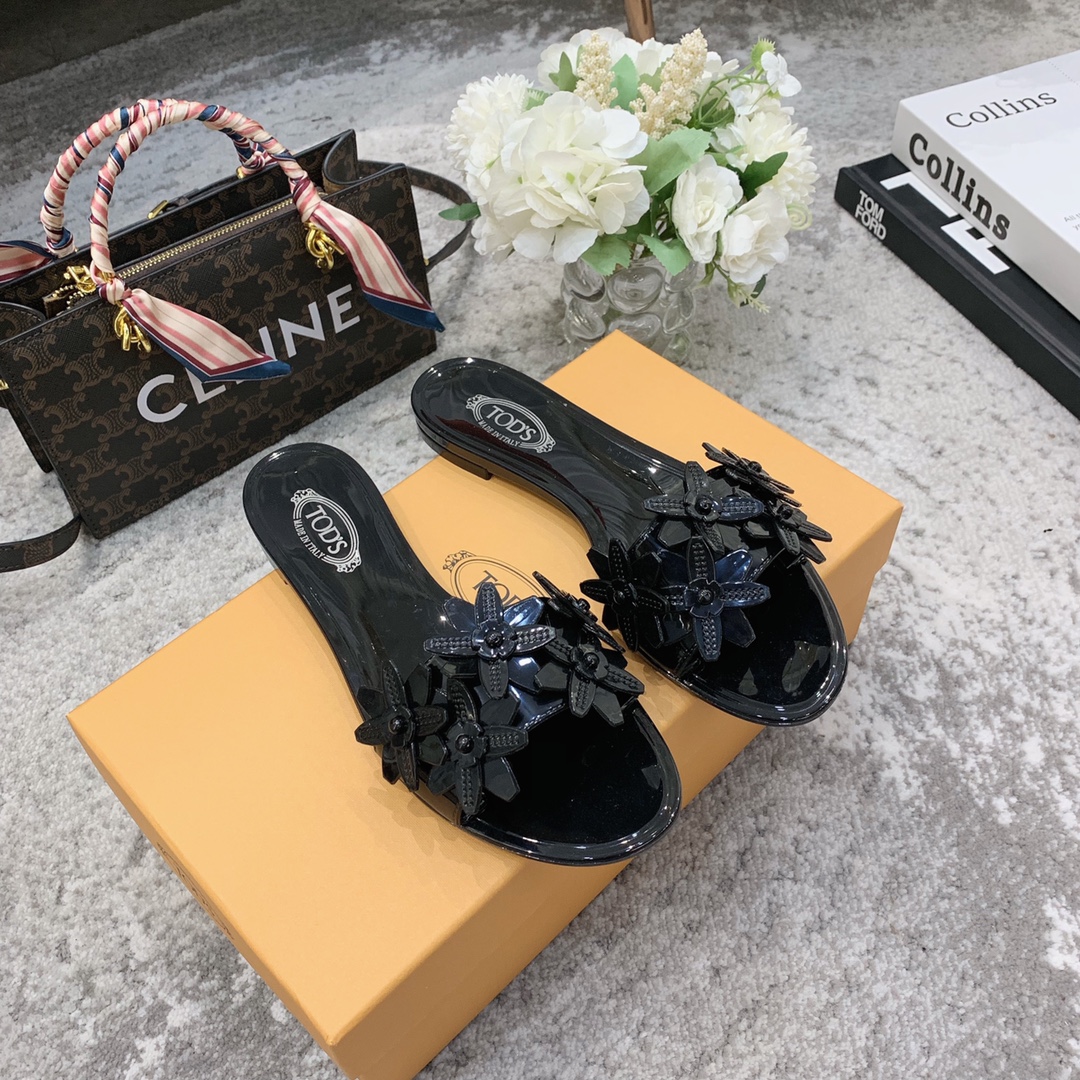 TOD'S 𝙏𝙊𝘿𝙎 2021 summer classic explosive new fabric counter PVC material summer to the beach vacation the best choice
