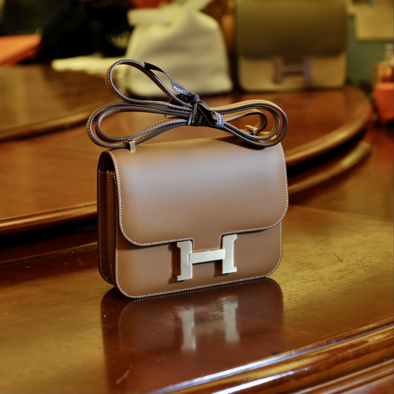 Kangkang Golden Brown 19 Elephant Gray 24 Epsom Leather