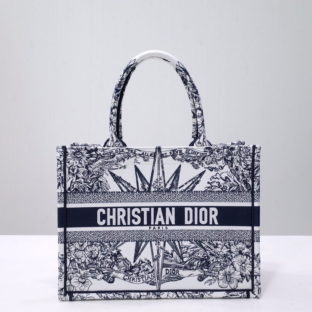 DIOR TOTE oblique vintage print