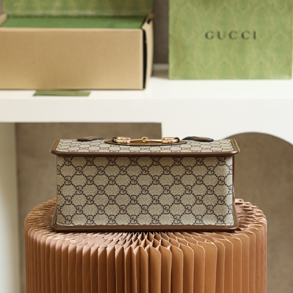 GUCCI 𝐇𝐨𝐫𝐬𝐞𝐛𝐢𝐭 ❶❾❺❺Original leather horsebit small square bag #627323