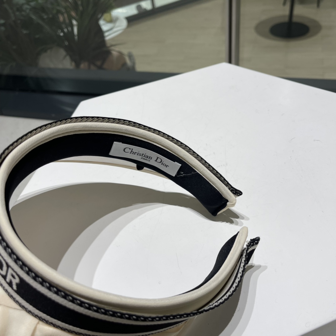 DIOR sun visor empty top hat