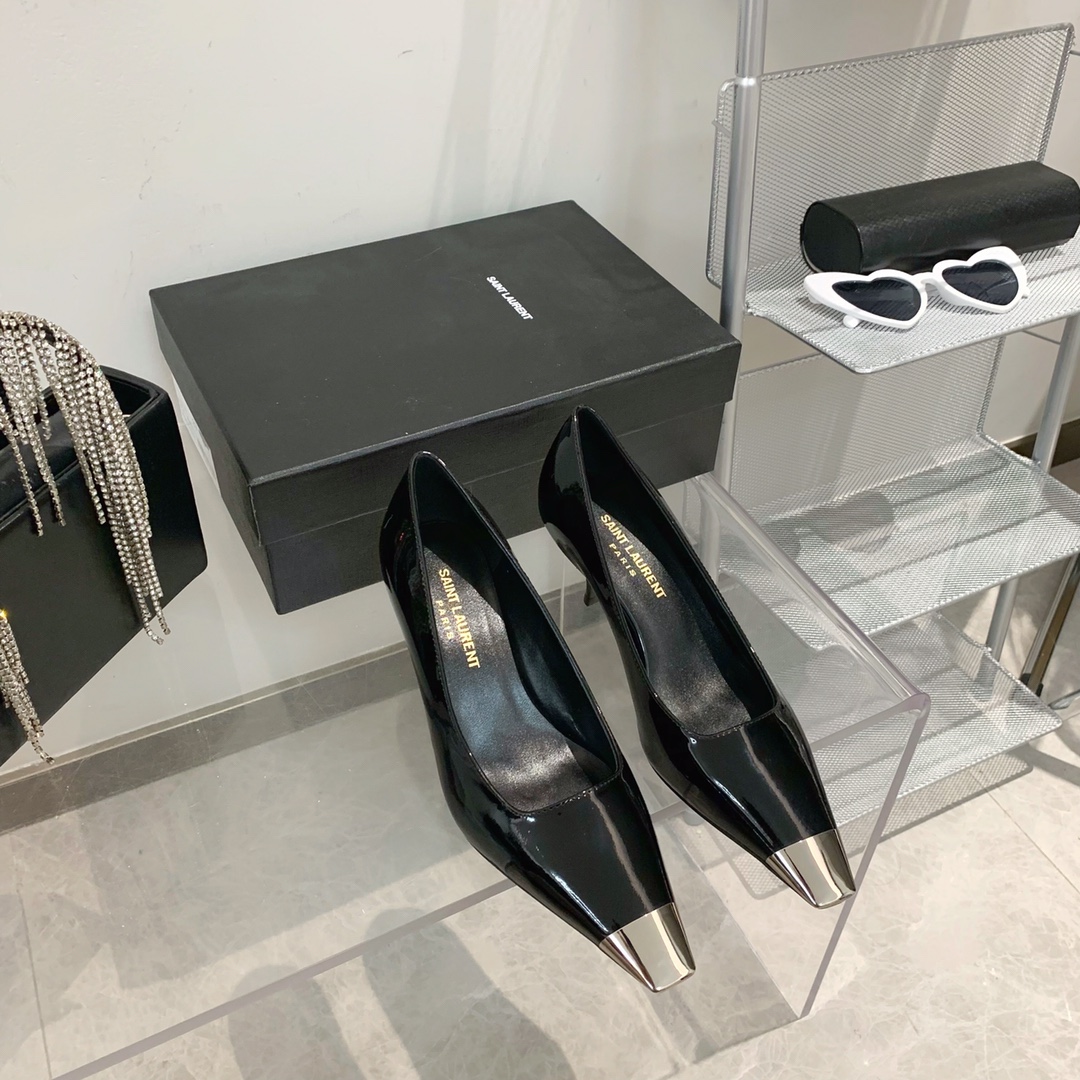 𝙎𝙖𝙞𝙣𝙩 𝙇𝙖𝙪𝙧𝙚𝙣𝙩 | 𝟐𝟎𝟐𝟐/𝐒𝐒 𝐧𝐞𝐰 YSL｜Saint Laurent Metal Toe Series Italian Leather Outsole