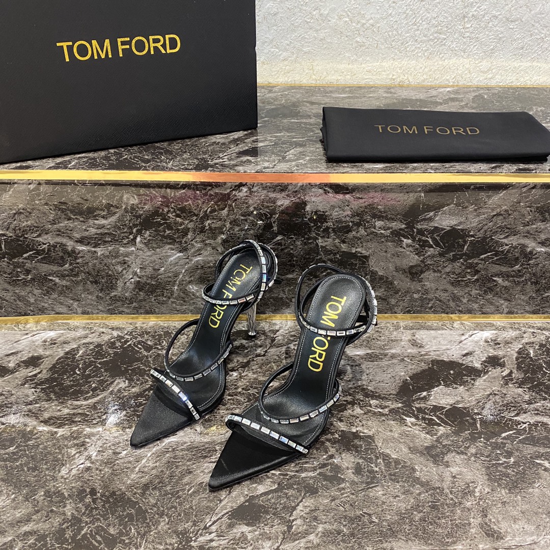 TOM FORD Spring/Summer 2020 counter main new products, pointed toe a word straps back hollow high heel sandals