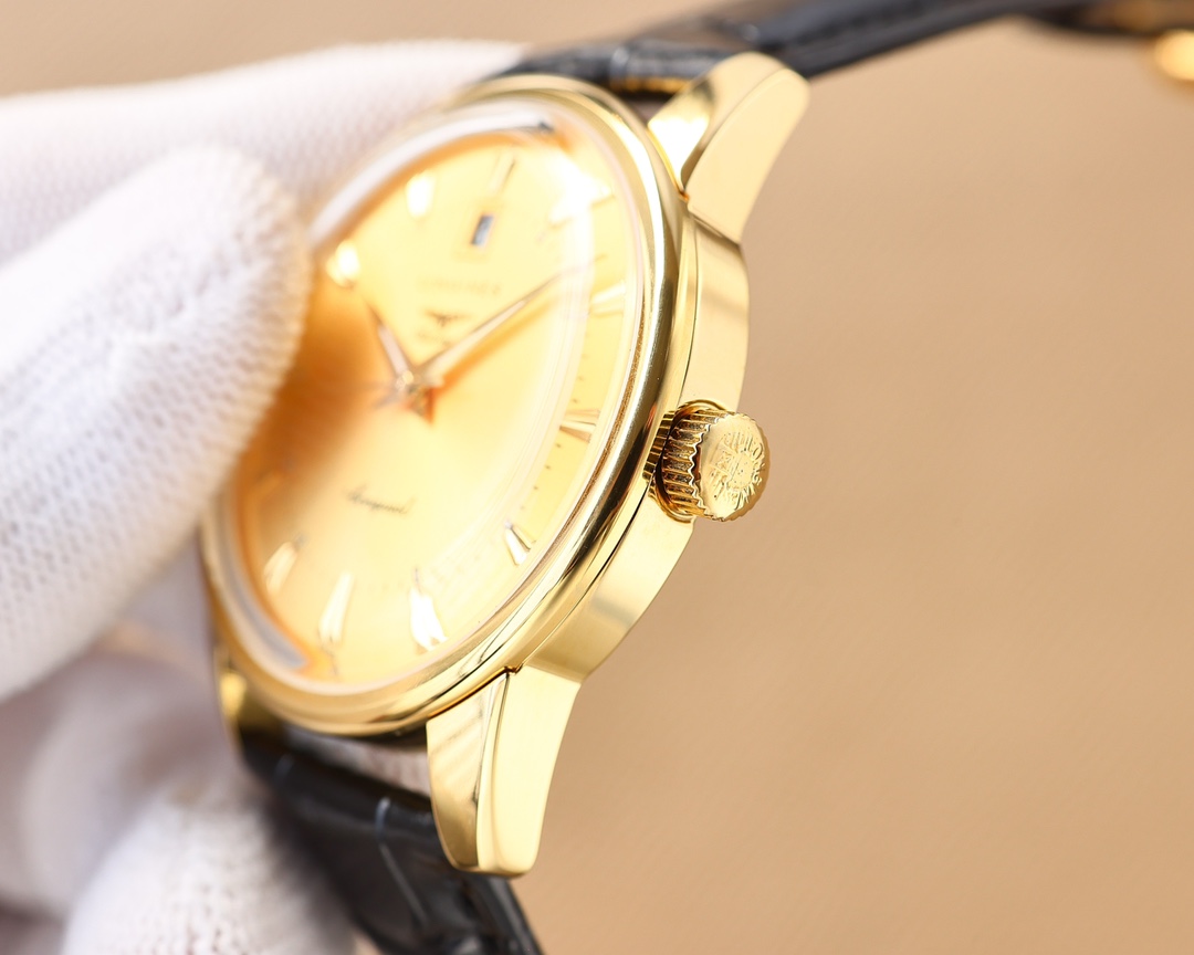 Longines men's three needles with calendar super luminous