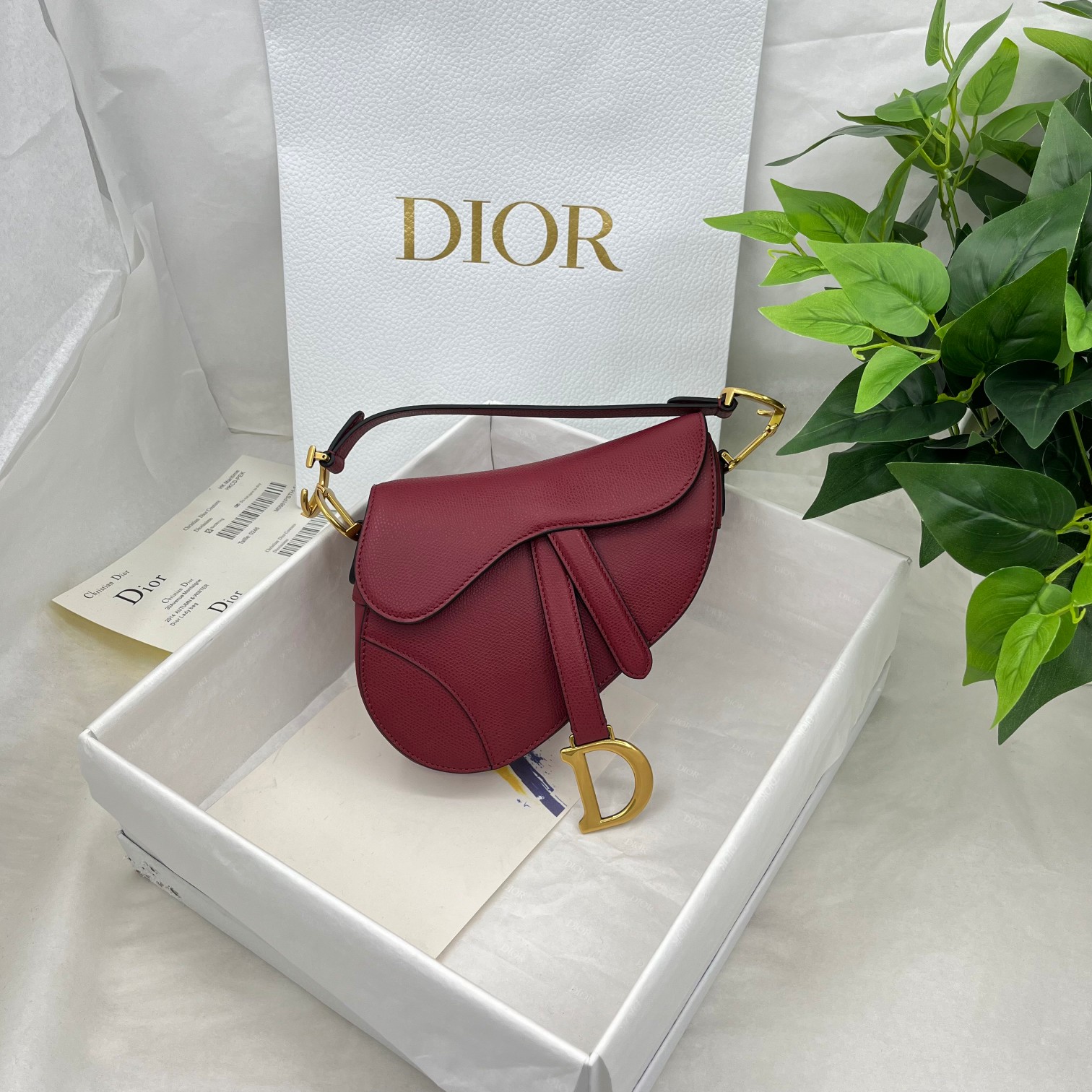 Dior saddle palm print collection
