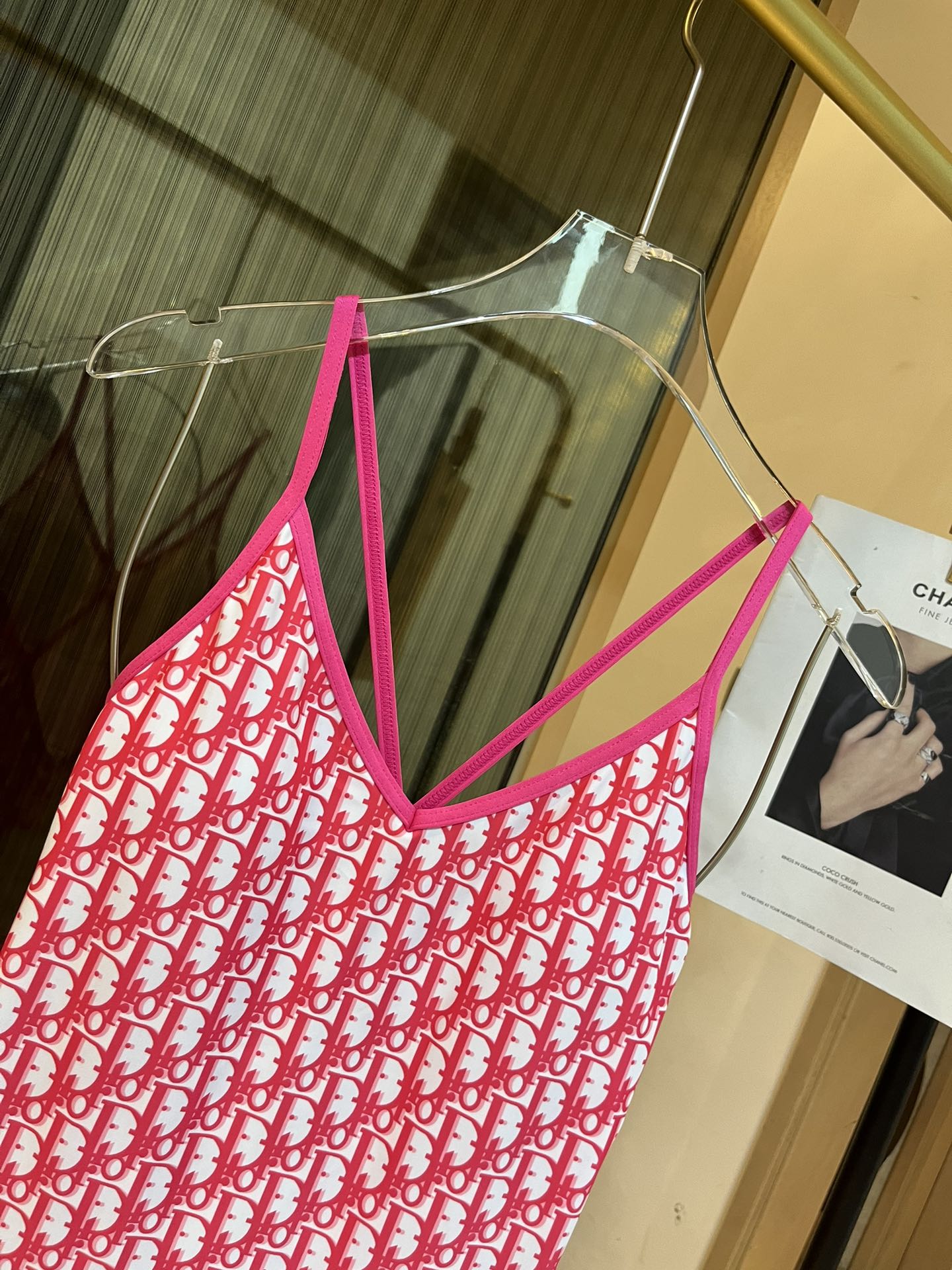 Dior long-sleeved one-piece swimsuit with sun protection