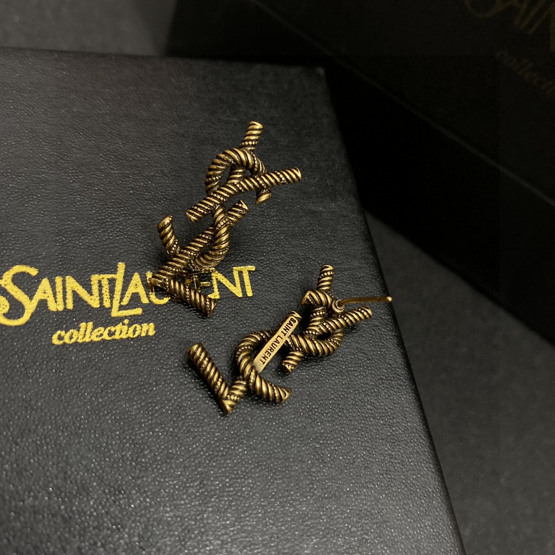 Saint Laurent YSL earrings studs