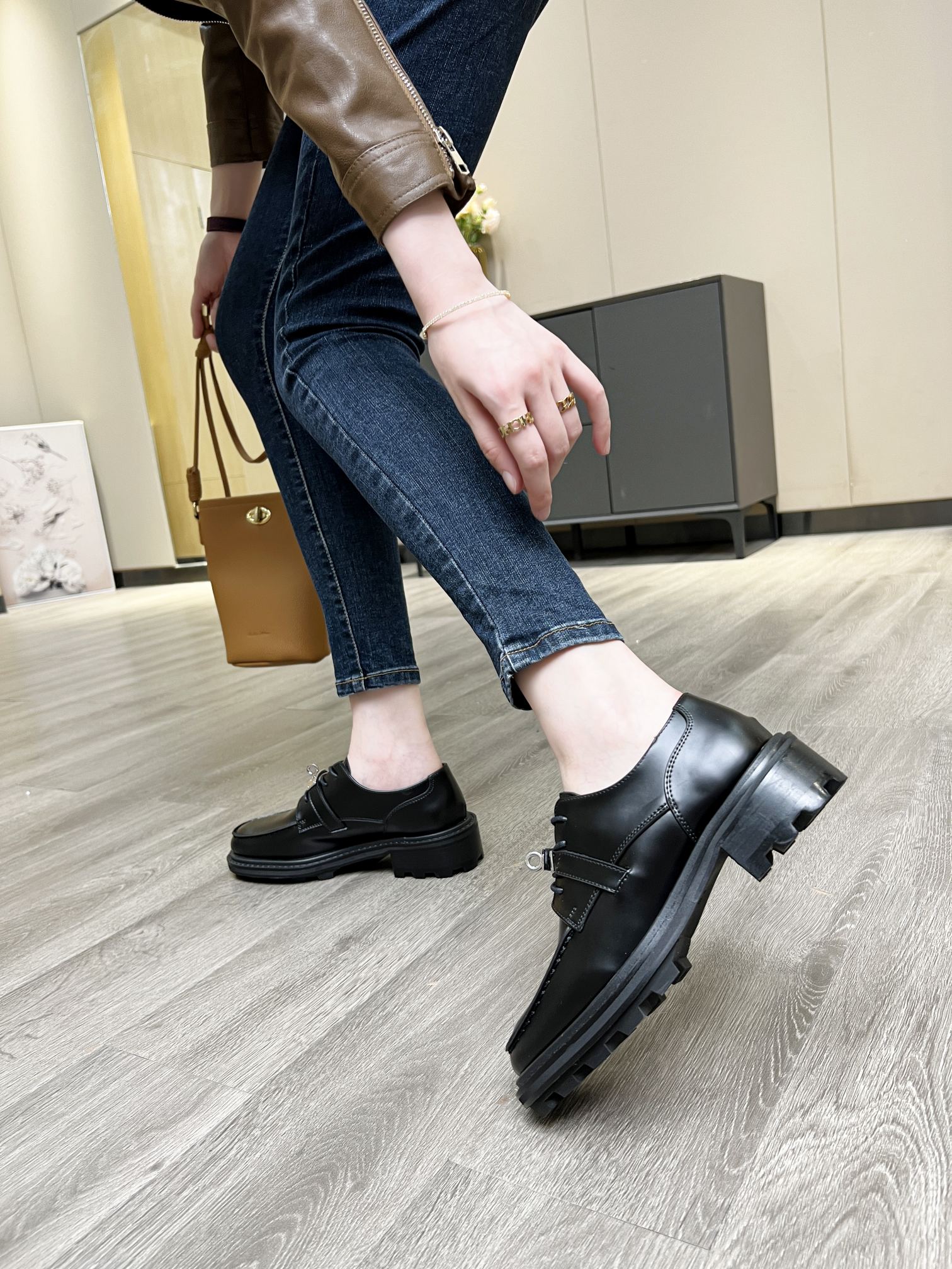 Hermes kelly buckle shoes/boots