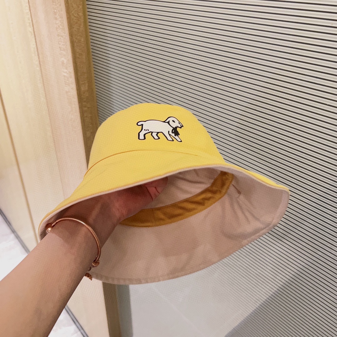 [Gucci Gucci] 2023 new deer double-sided fisherman hat