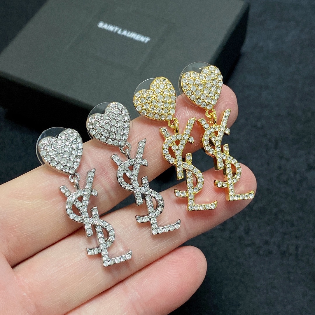 Saint Laurent YSL earrings studs