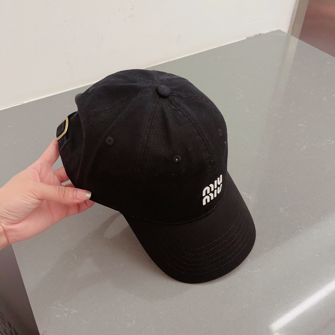 Miu Miu peaked cap, van cloth cap, baseball cap