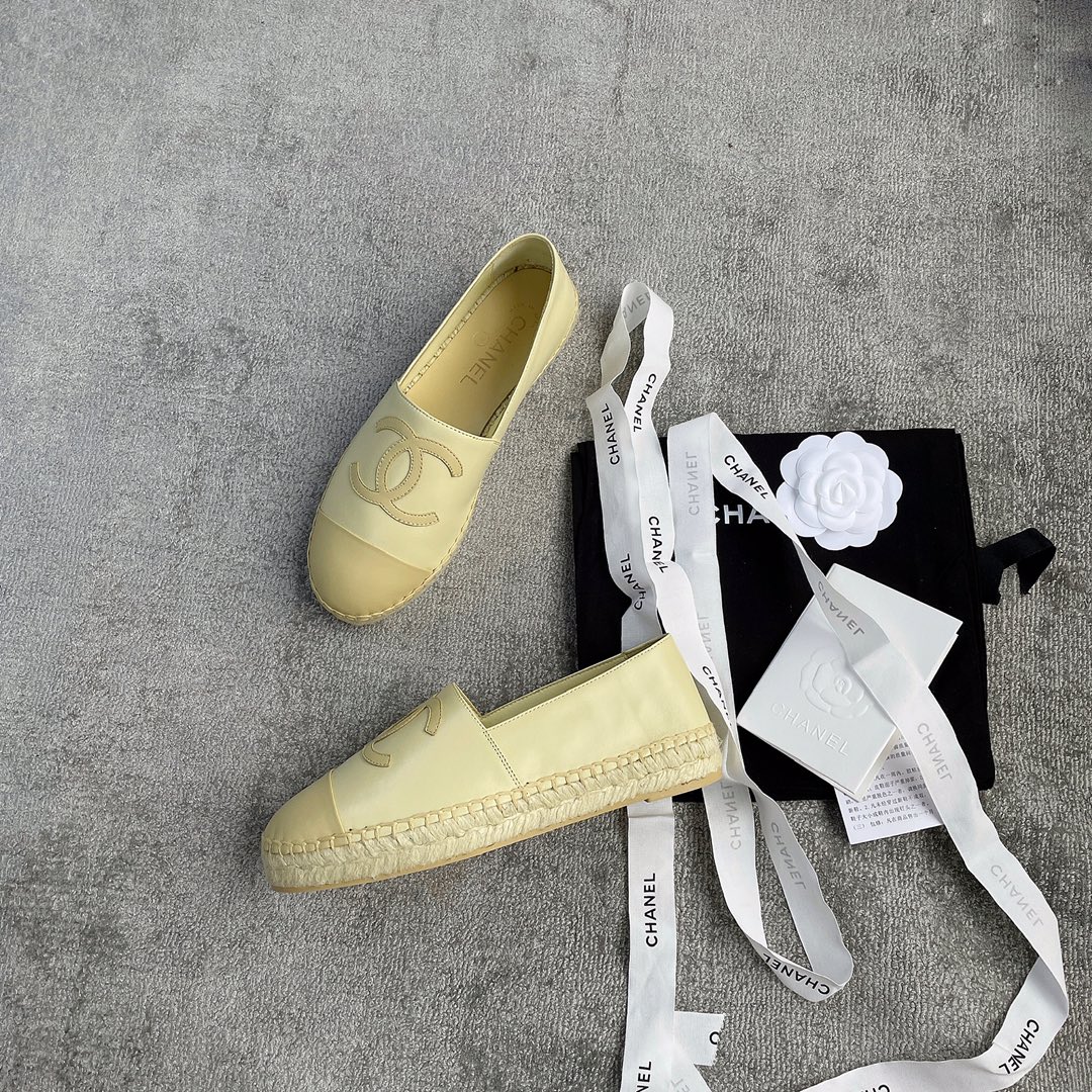 CHANEL fisherman shoes custom mixed sheepskin imported leather embryo leather upper soft inner cushion sheepskin