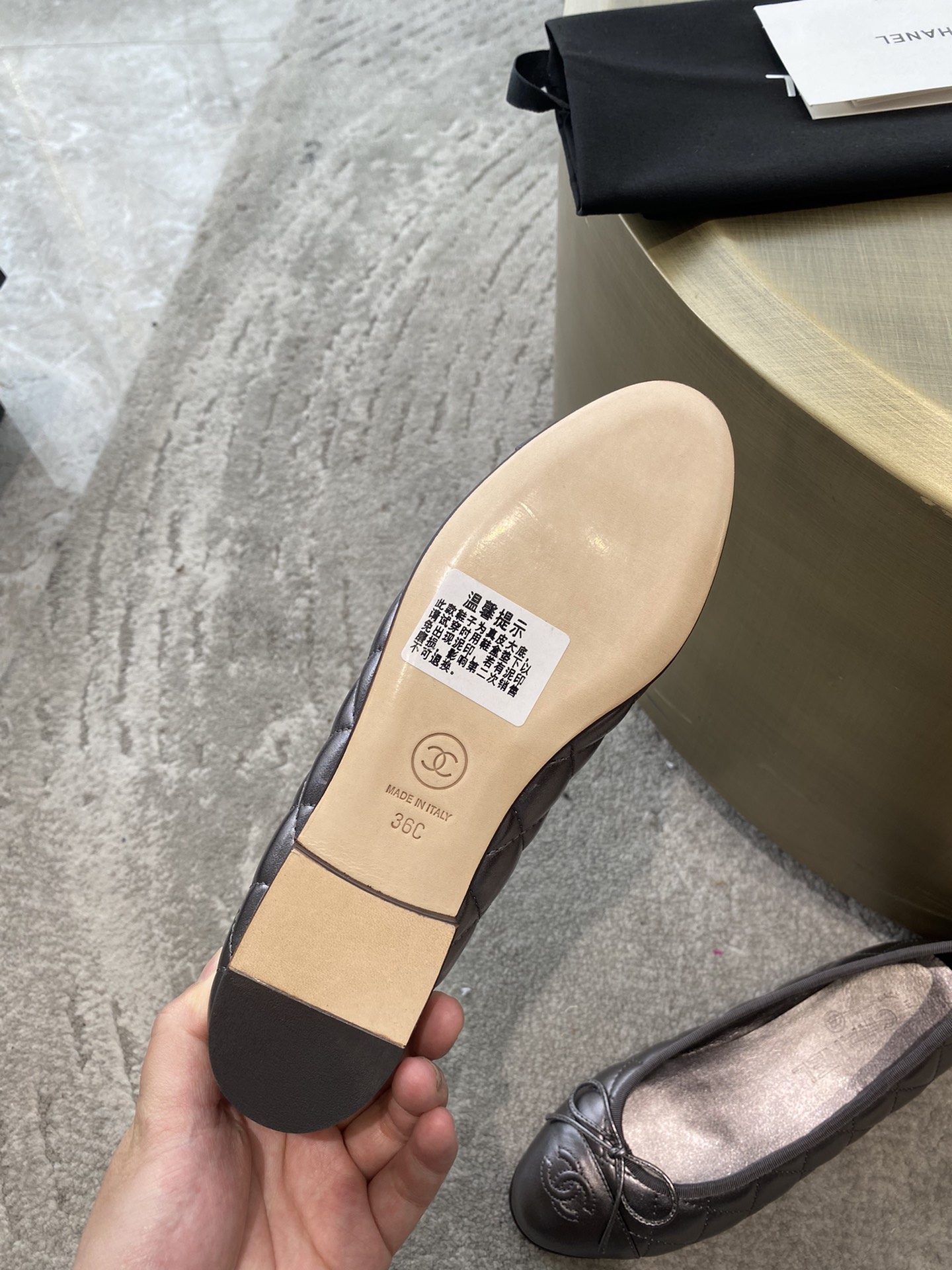 CHANEL ballet shoes Imported custom leather Italy imported leather outsole