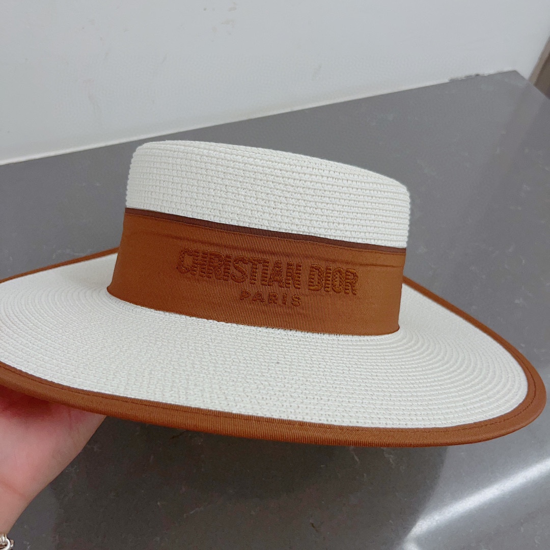 Dior new straw hat, bowler hat