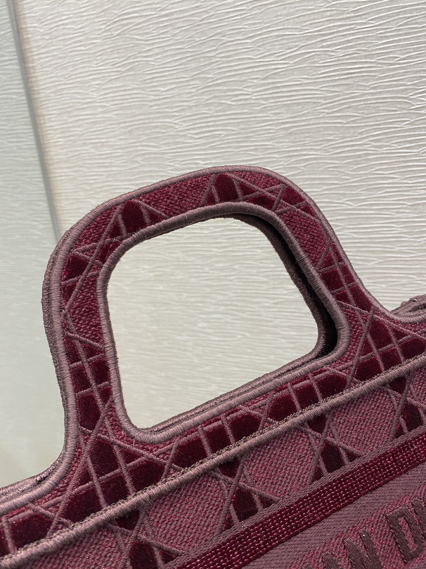 Mini Retro Red  Tote Velvet latest plaid series