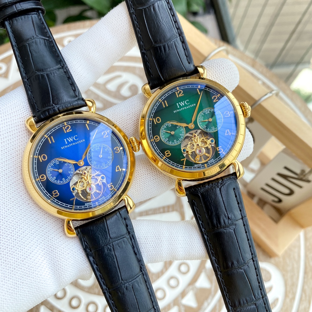 IWC- Fine men's watches Fully automatic mechanical movement, top 316 steel case and strap