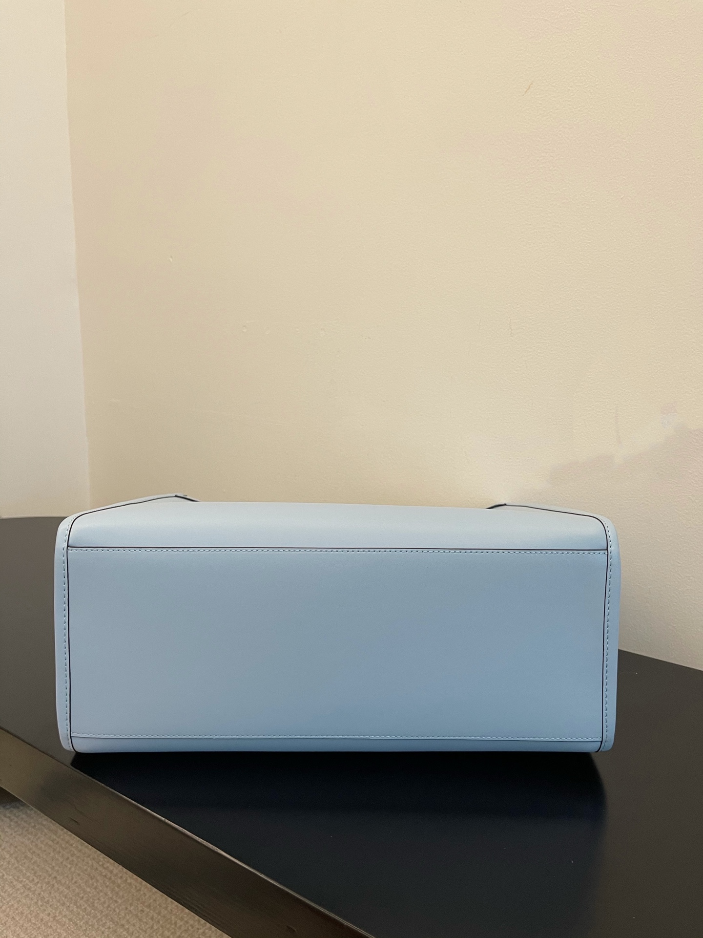 FENDI small trumpet sky blue new size shine tote tote bag 