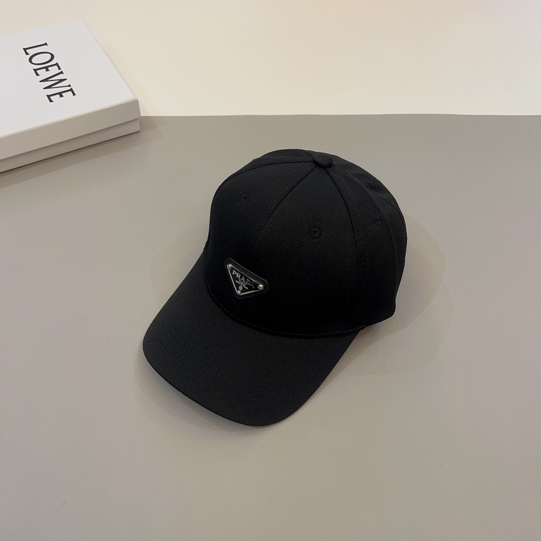Prada hipster favorite triangle logo baseball cap