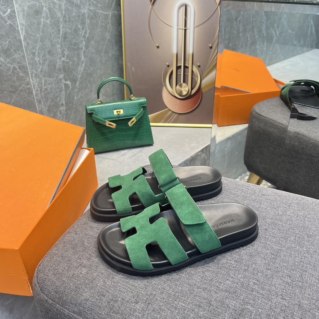 Hermes spring and summer sandals series couple models classic models