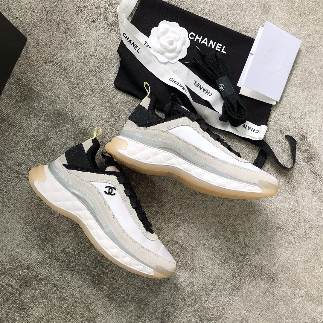 CHANEL sneakers classic small incense sneakers cowhide sheepskin leather genuine leather sole