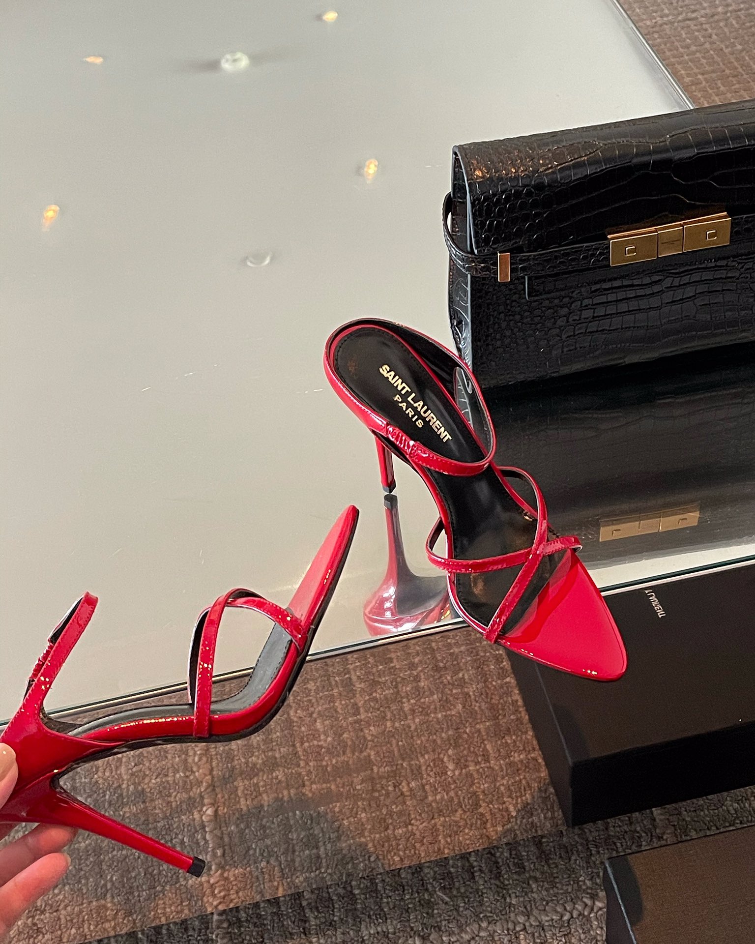 𝙎𝙖𝙞𝙣𝙩 𝙇𝙖𝙪𝙧𝙚𝙣𝙩 | 𝟐𝟎𝟐𝟐/𝐒𝐒 𝐧𝐞𝐰 YSL｜Early spring new high heels Italian leather outsole