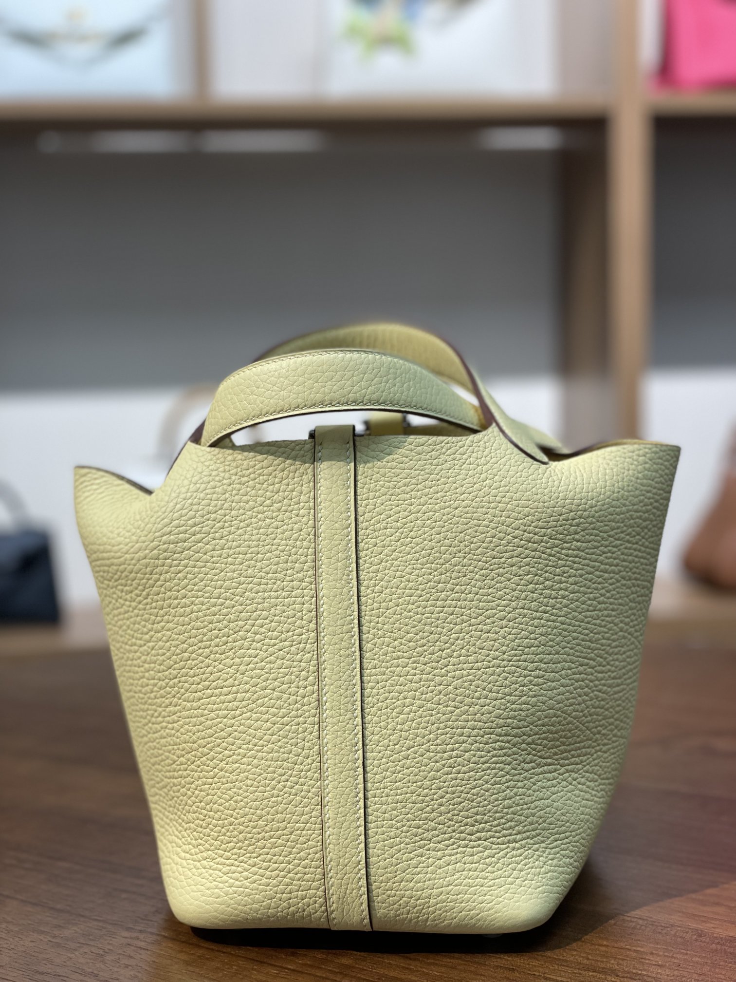 picotin18 ceramic powder TC leather gold buckle