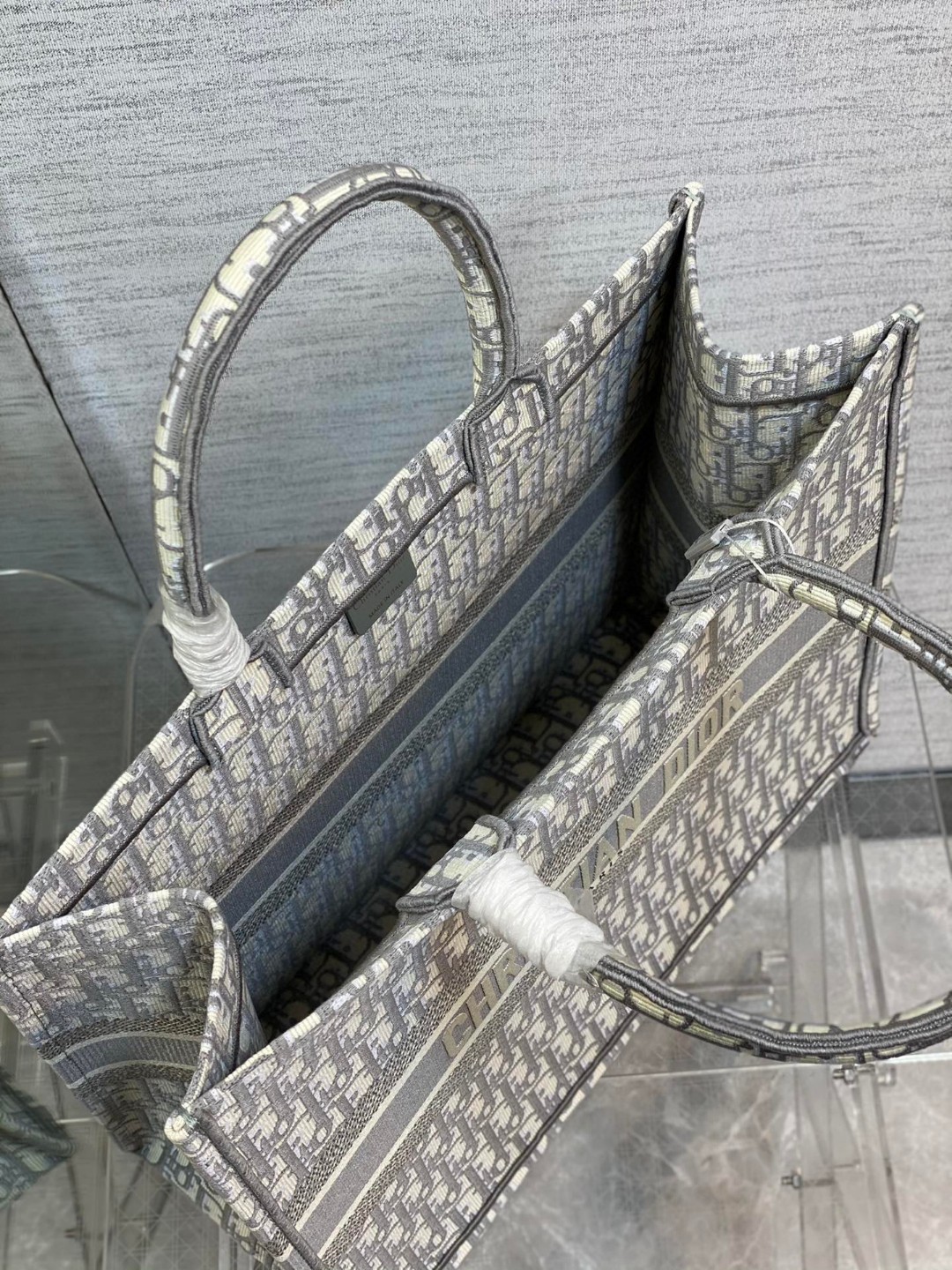 DIOR TOTE classic old flower embroidery