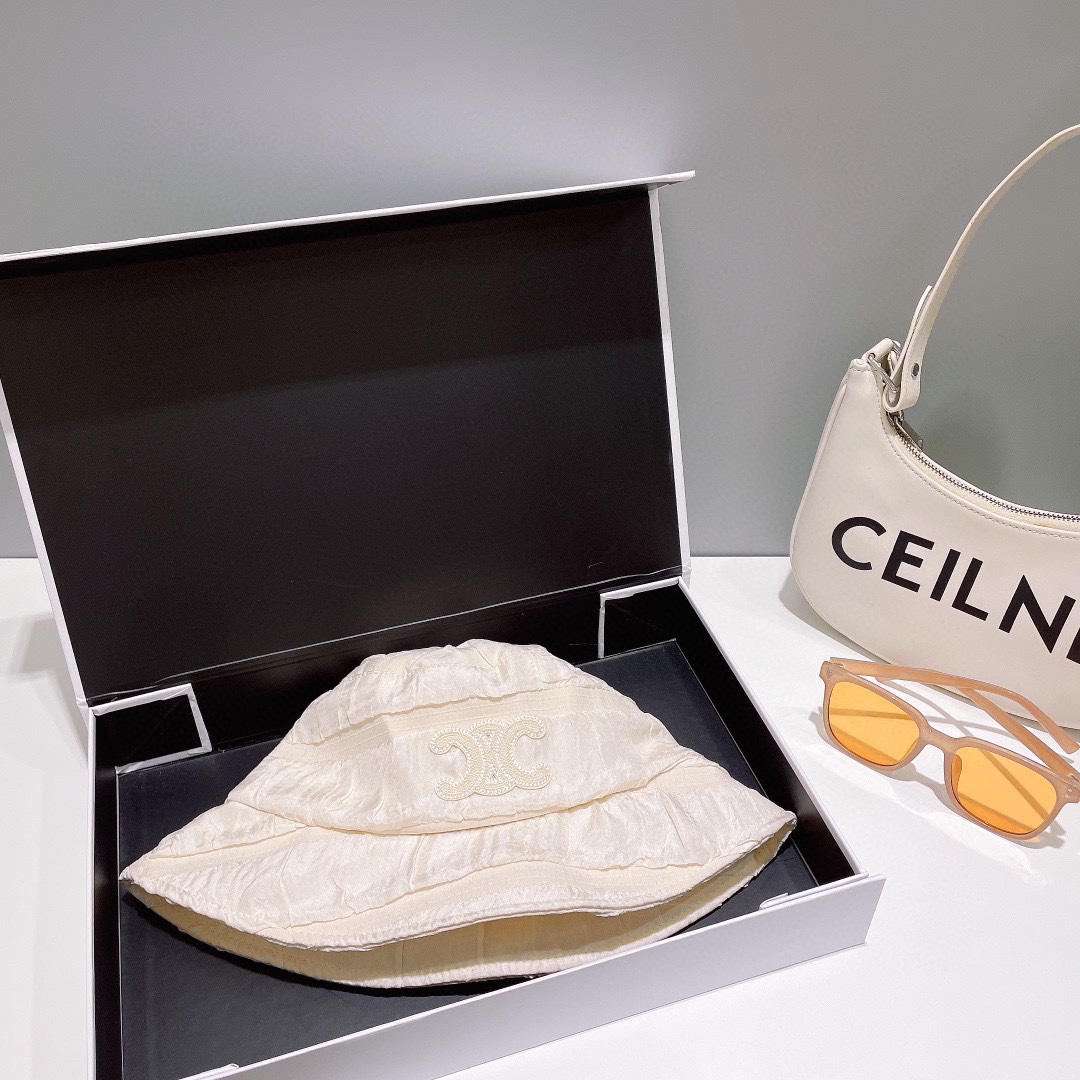 [Celine Celine] 2023 new pleated fisherman hat