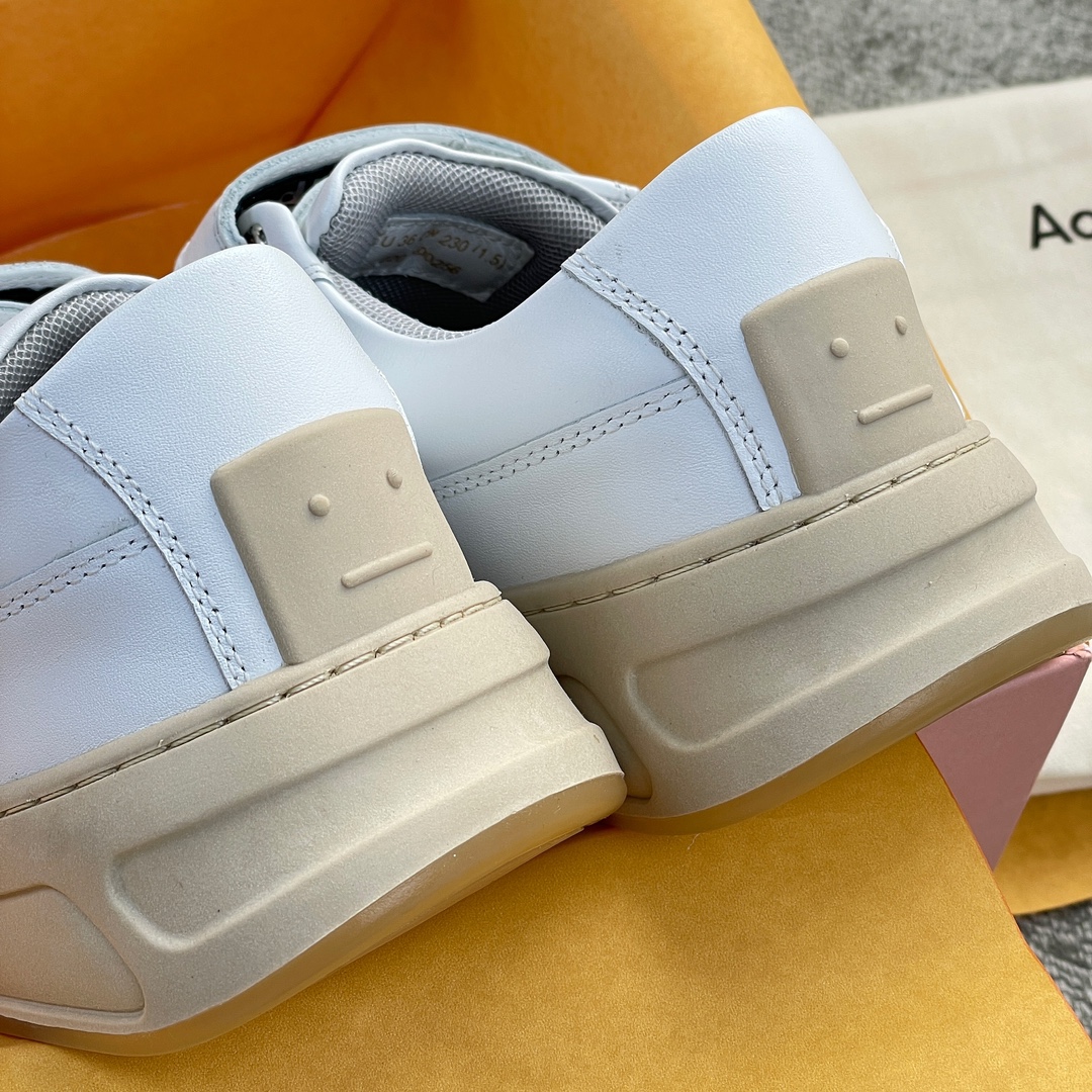 Acn*e Studio*s White Velcro Shoes