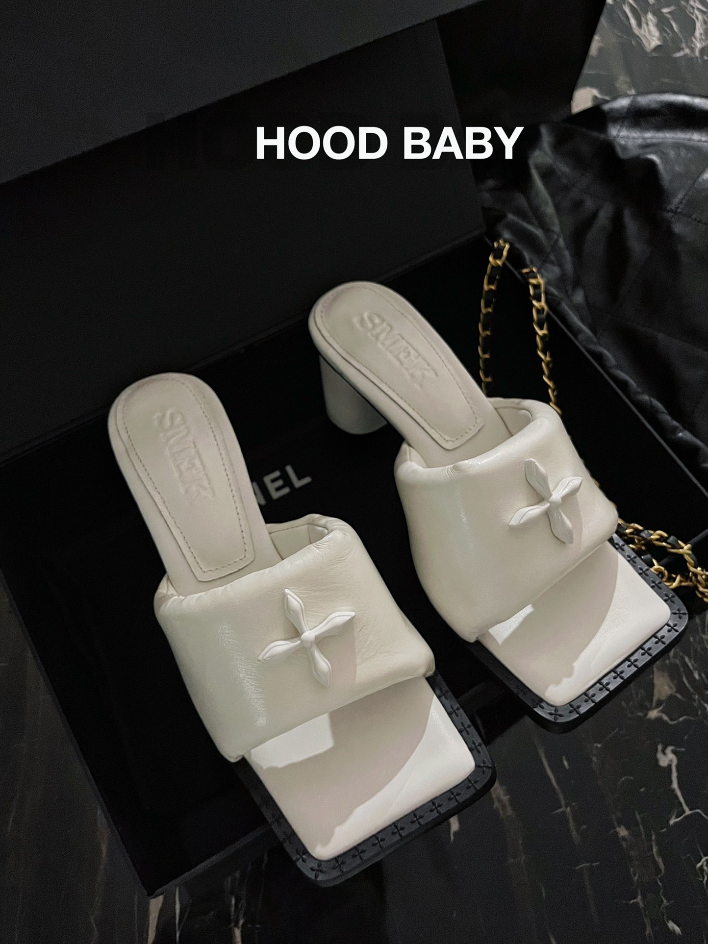 𝐒𝐌𝐅𝐊 ｜𝟐𝟎𝟐𝟐/𝐒𝐒 𝐧𝐞𝐰 SMFK new high heeled slippers uppers imported sheepskin rubber non-slip outsole