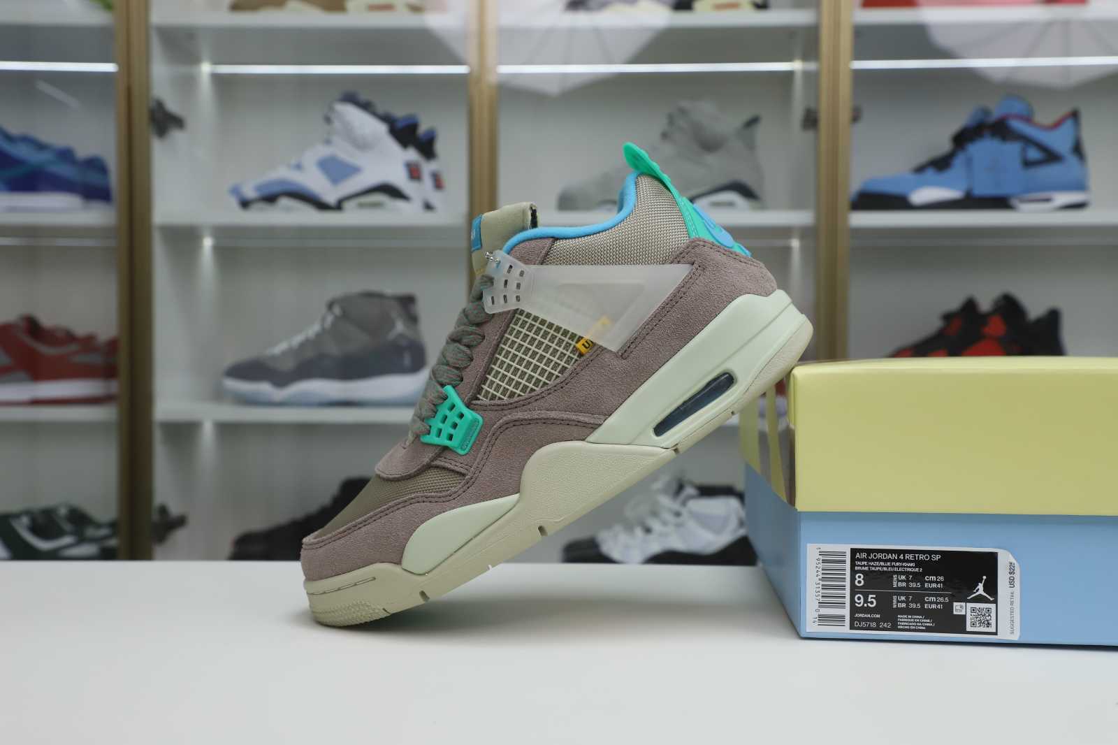 UNION LA X AIR JORDAN 4 RETRO TAUPE HAZE