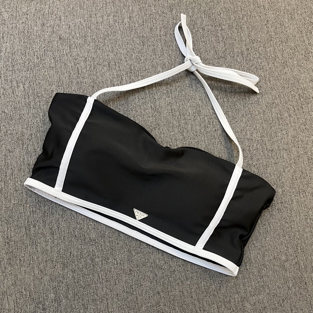 Prada Printed high stretch fitness yoga wear sports suit swimming costume bikini