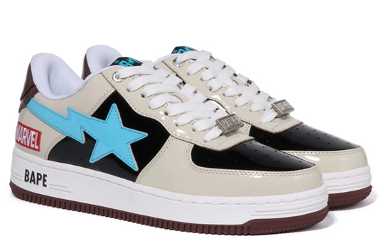 A BATHING APE Bape Sta x Marvel ‘Cream Black Blue’ 1I73-291-906