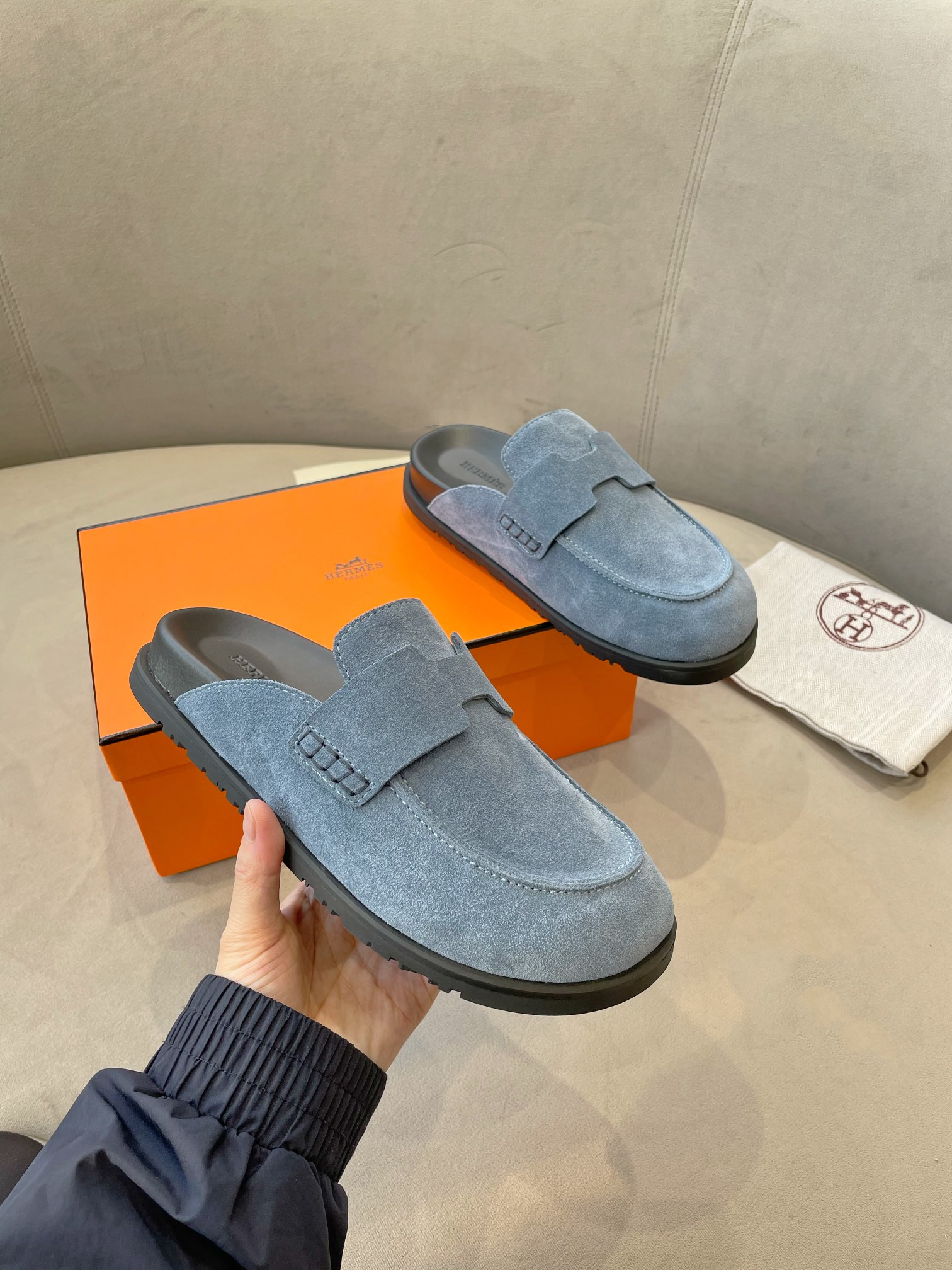 Hermes Birkenstock Mules