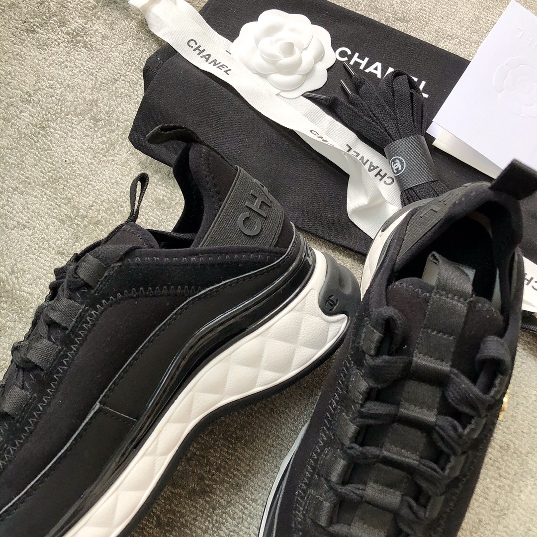 CHANEL sneakers classic small incense sneakers cowhide sheepskin leather genuine leather sole