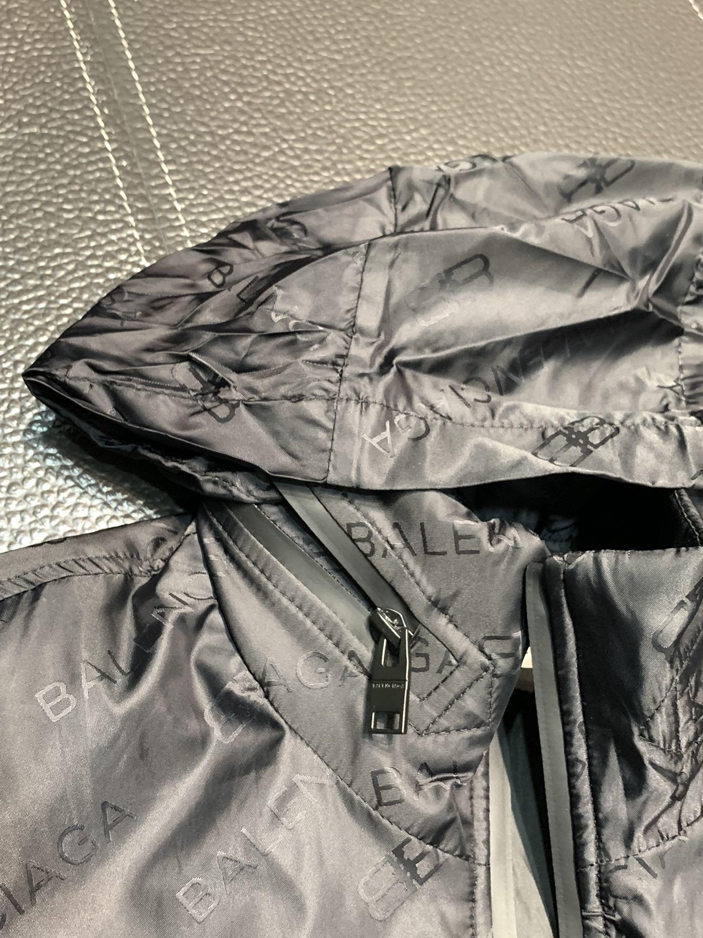 Balenciaga hooded stand collar jacket