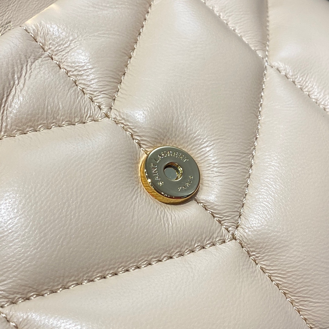 SAINT LAURENT #𝙇𝙤𝙪𝙇𝙤𝙪 𝙥𝙪𝙛𝙛𝙚𝙧LOULOU PUFFER Mini Quilted Lambskin Bag #620333Original Leather