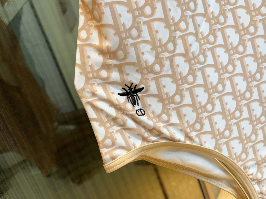 Dior long-sleeved one-piece swimsuit with sun protection