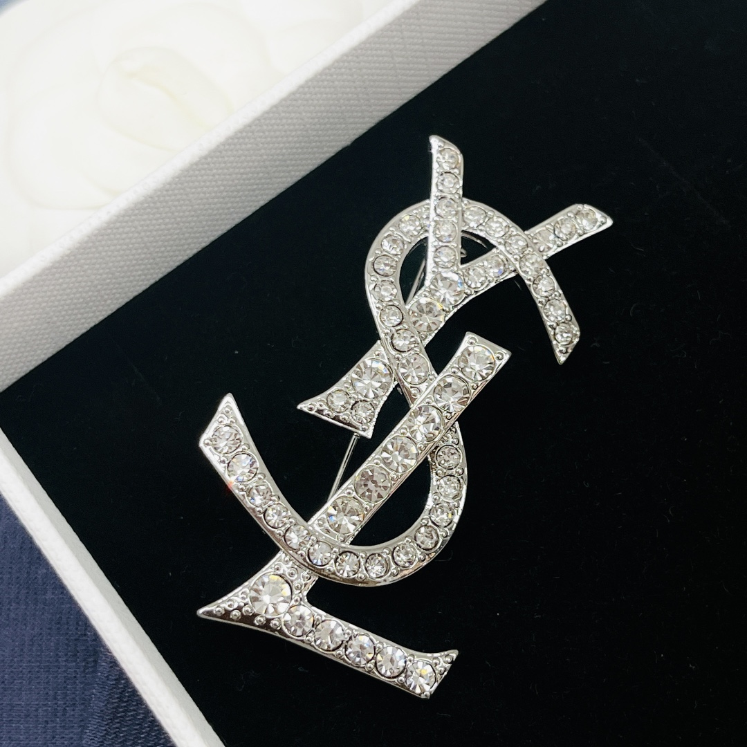 Saint Laurent YSL brooch