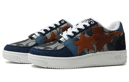 A BATHING APE Bape Sta Low x Coach 1H74-191-901-BLUE