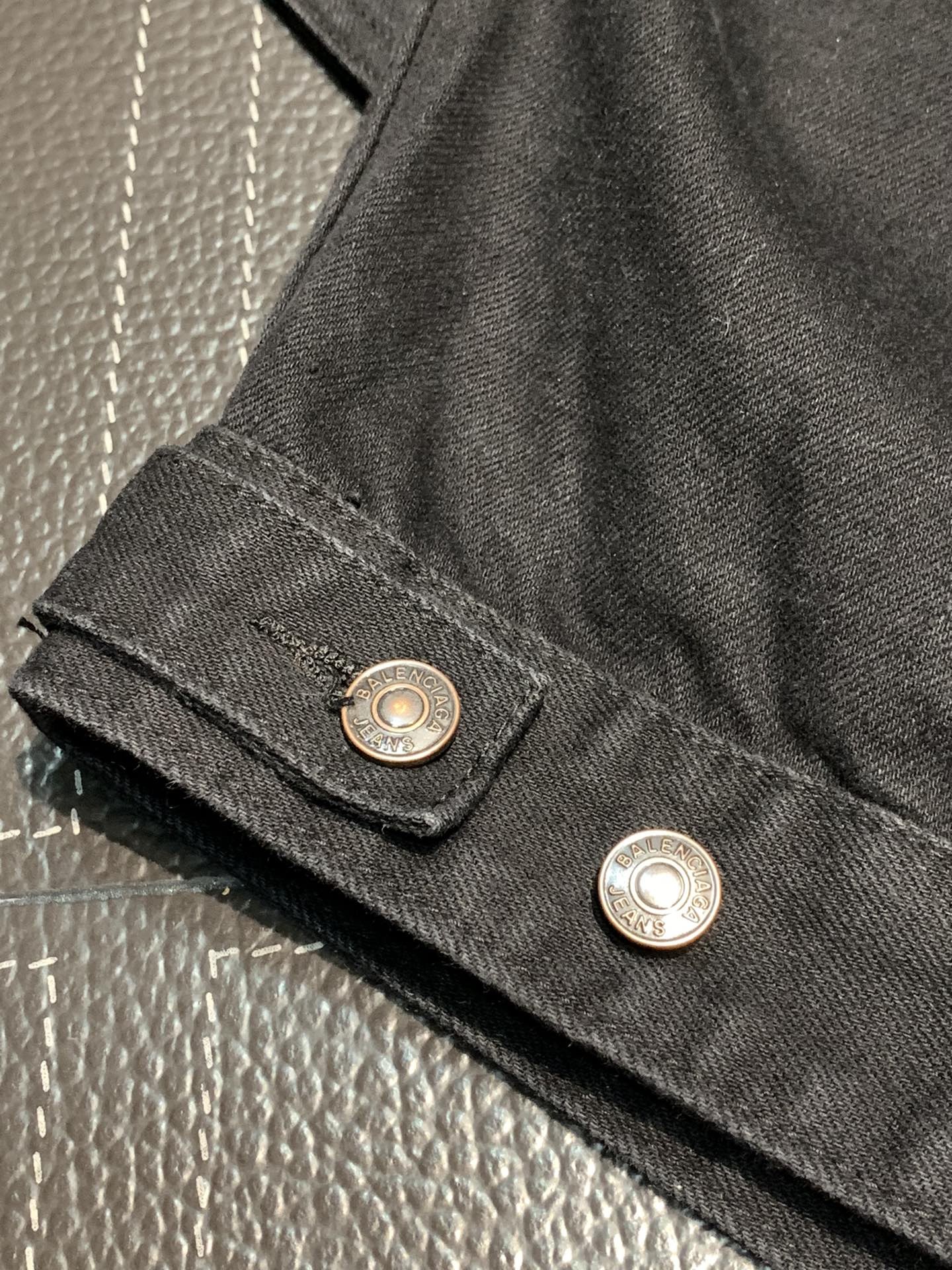 Balenciaga ripped denim jacket