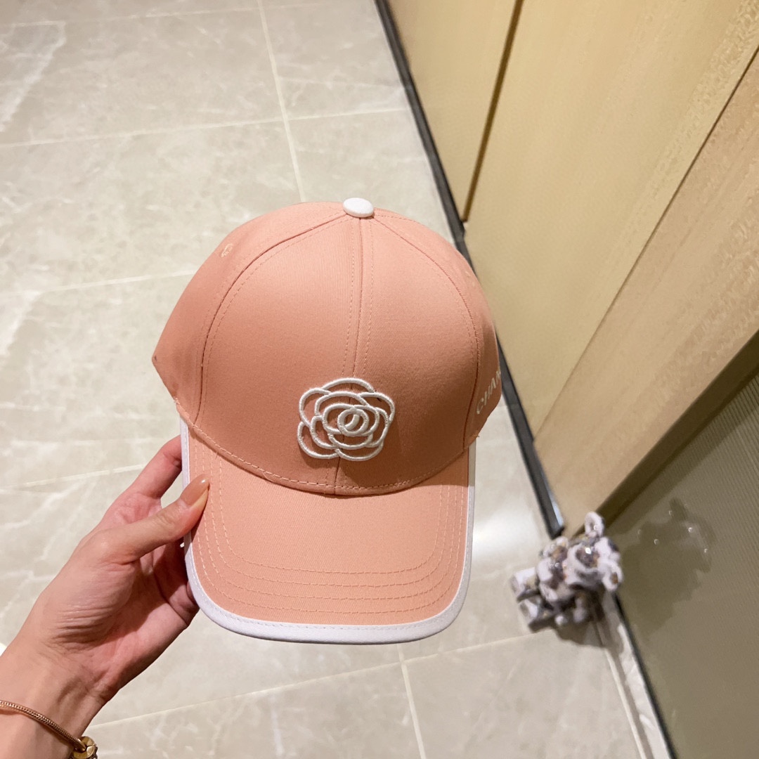 [CHANEL Chanel] 2023 new style embroidered baseball cap