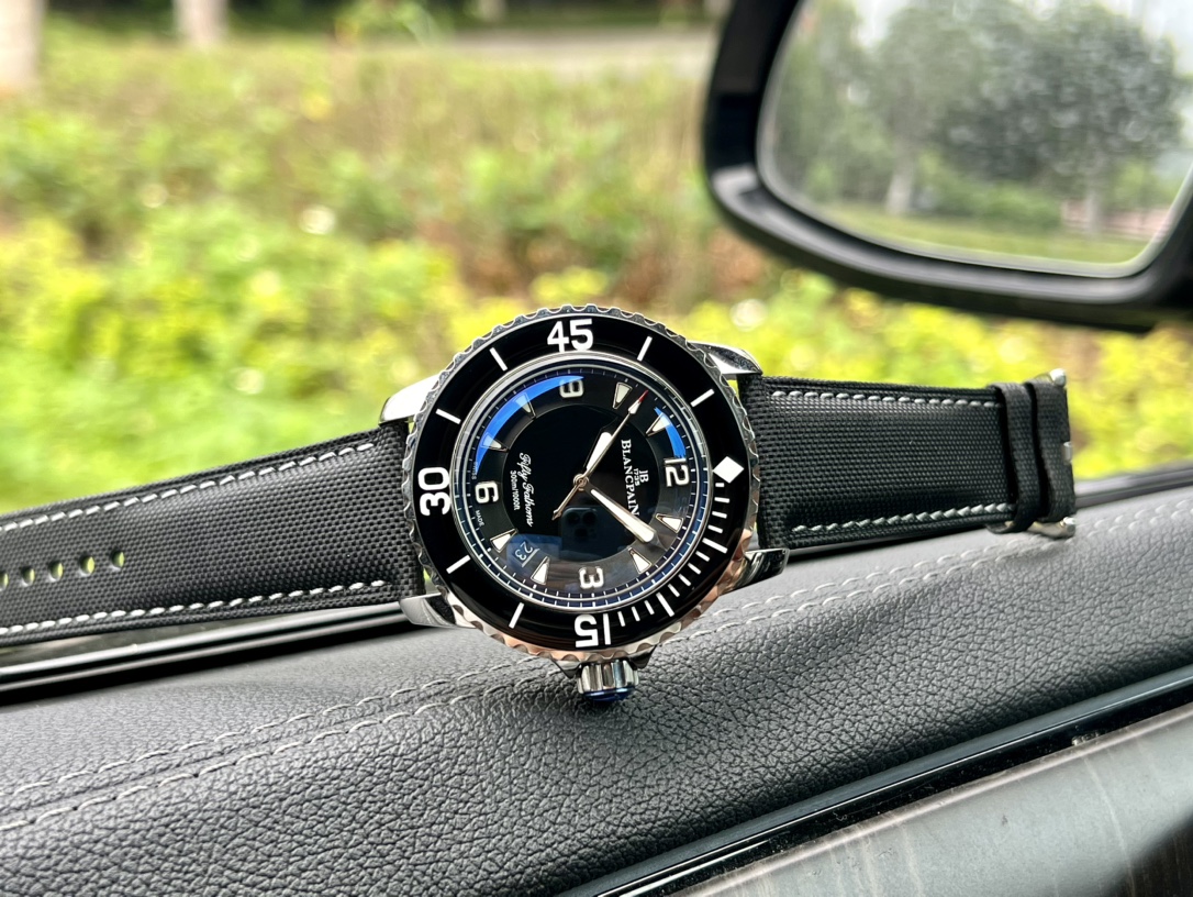 Blancpain-Tw Manufacture Blancpain Fifty Fathoms 16 stainless steel metal case with sapphire bezel mirror