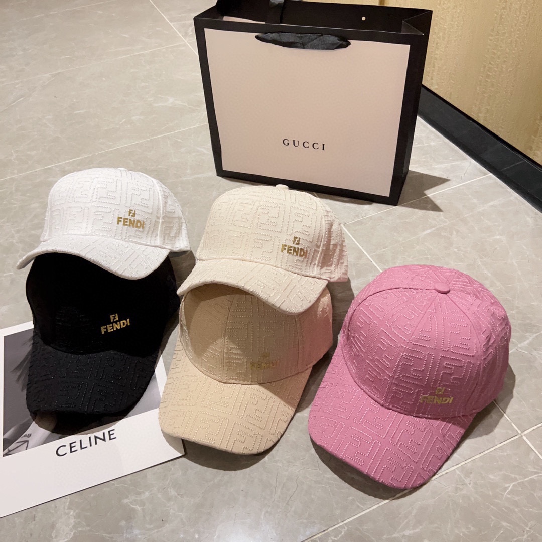 [Fendi] 2023 New Embroidered Simple Baseball Cap